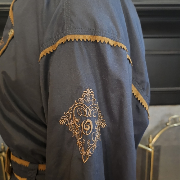 Vintage Obermeyer Geneva Embroidered Suede Trim Belted Ski Jacket 12P - Picture 6 of 14